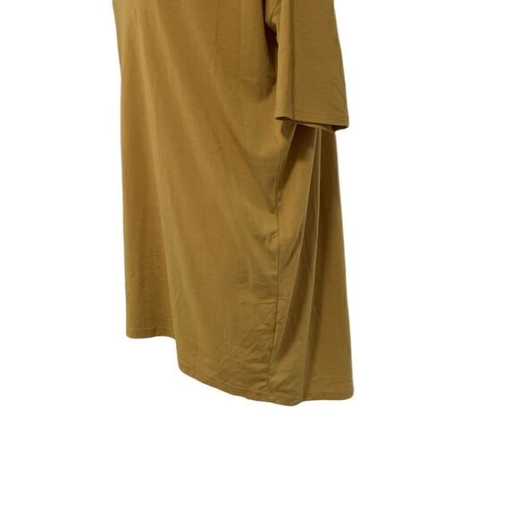 LuLaRoe Golden Yellow Knit Hi-Lo Hem Top Sz M - Picture 3 of 6